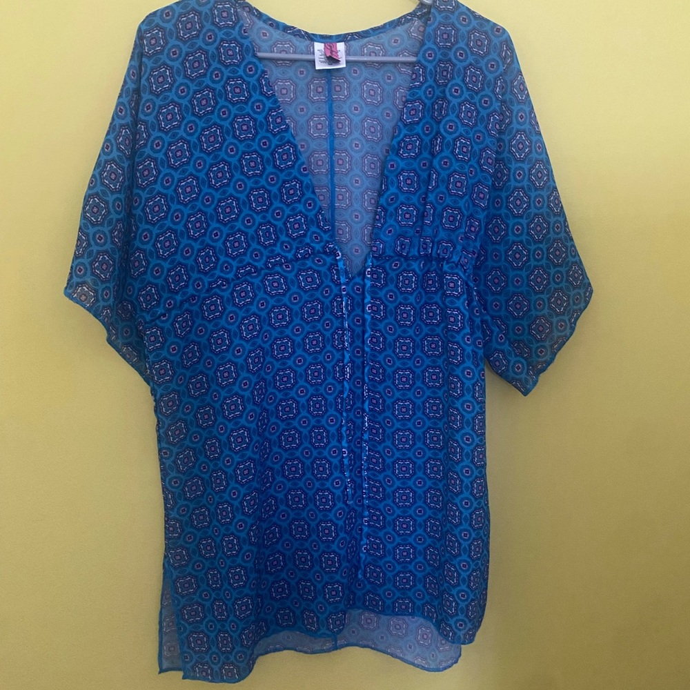 geftaki vintage women’s swim cover up Medium